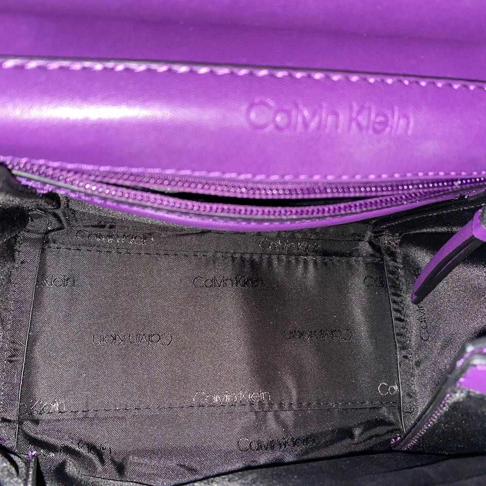 Calvin Klein Deep Purple cross body Mini Bag- gently used like new - Picture 6 of 7